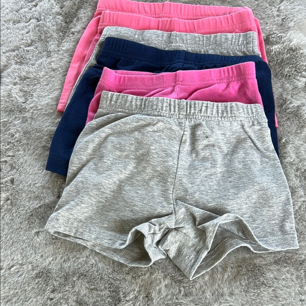 7 or Carter's Kids Shorts Set - Gray, Pink, and Navy